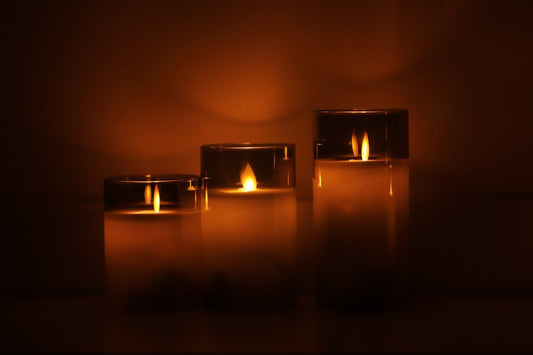 Experience Pure Tranquility with CandleLux Fireside Glow Clean-Burning Soy Candles - Boston CandleLux