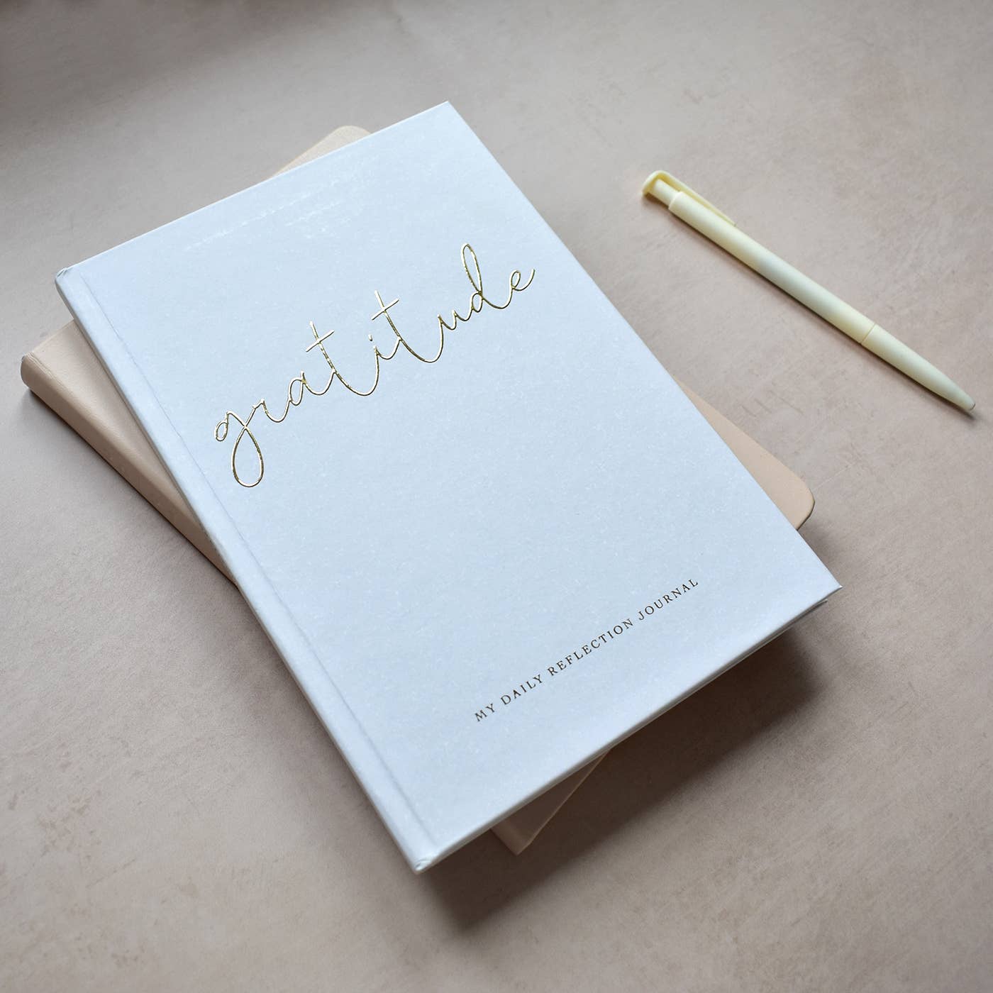 Gold Foiled Gratitude Daily Reflection Journal - Boston CandleLux