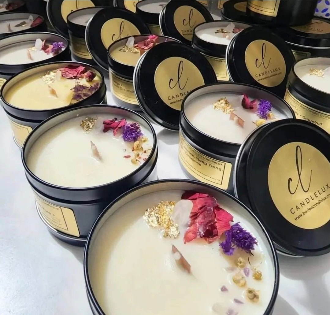 Vegan Aromatherapy Spa Collection Soy Travel Candles - Boston CandleLux