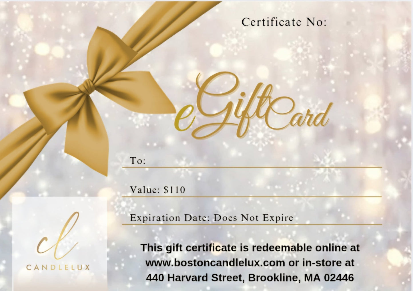 eGift Card - Boston CandleLux
