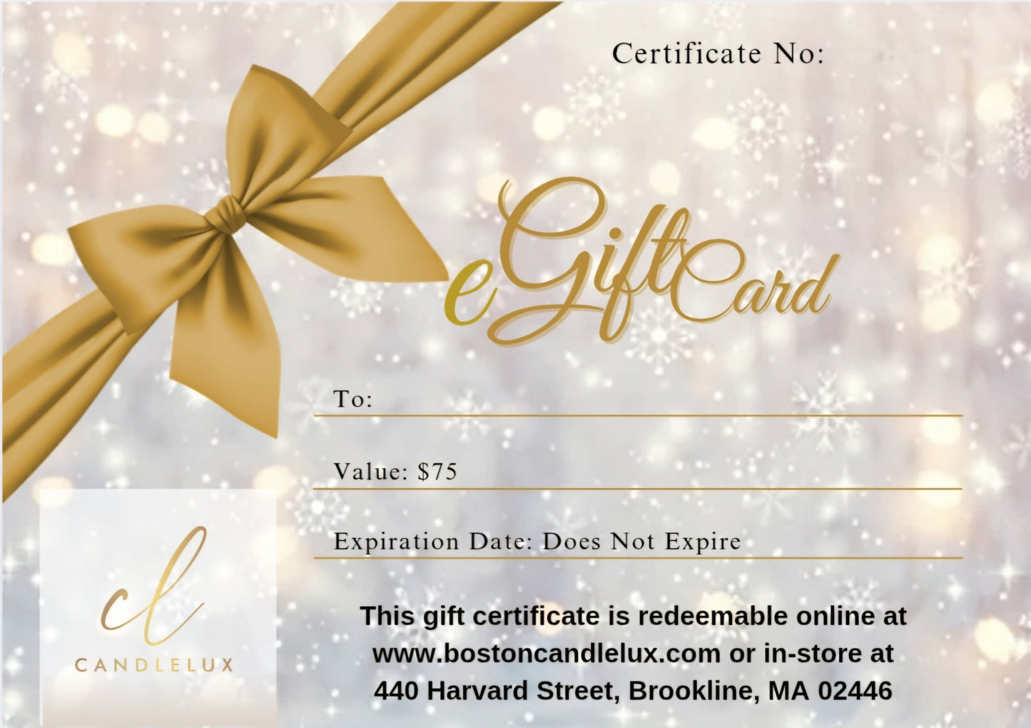 eGift Card - Boston CandleLux