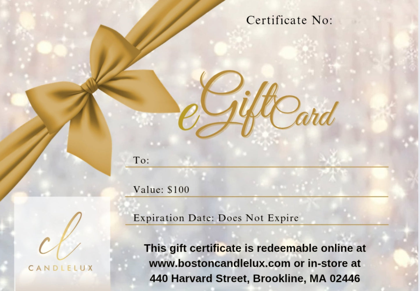 eGift Card - Boston CandleLux
