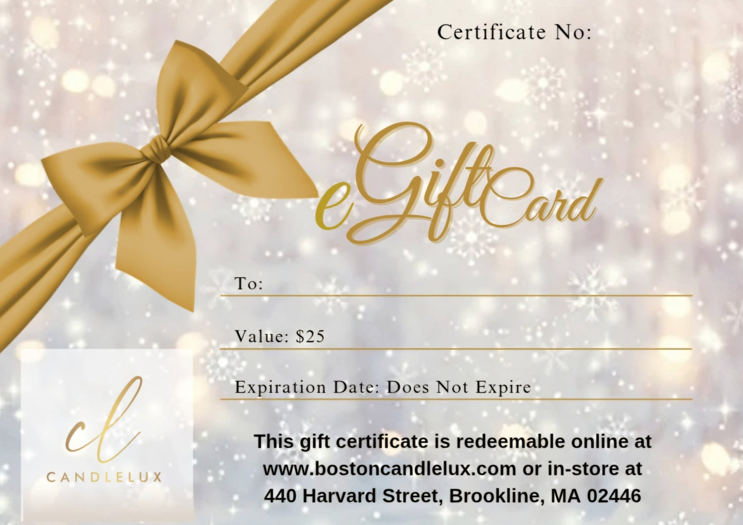 eGift Card - Boston CandleLux