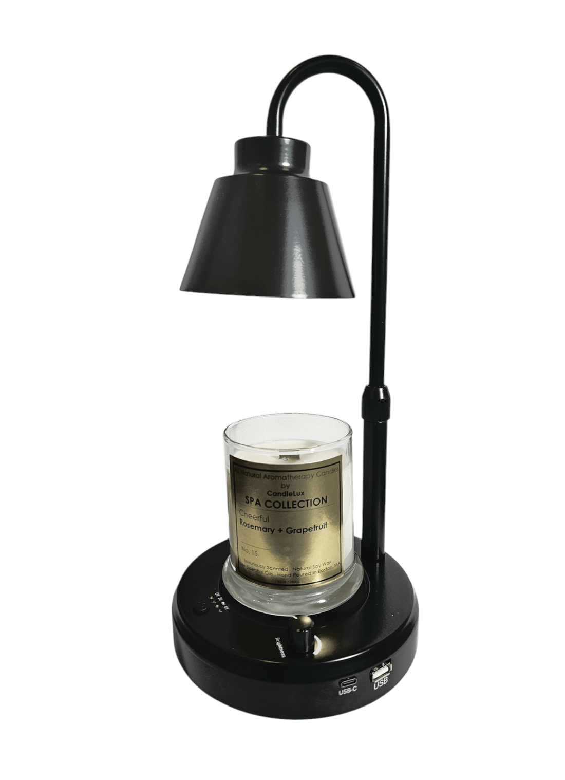 Enhance Your Space with the Adjustable Candle Warmer Lamp and CandleLux Non-Toxic Massage Oil Candles - Boston CandleLux