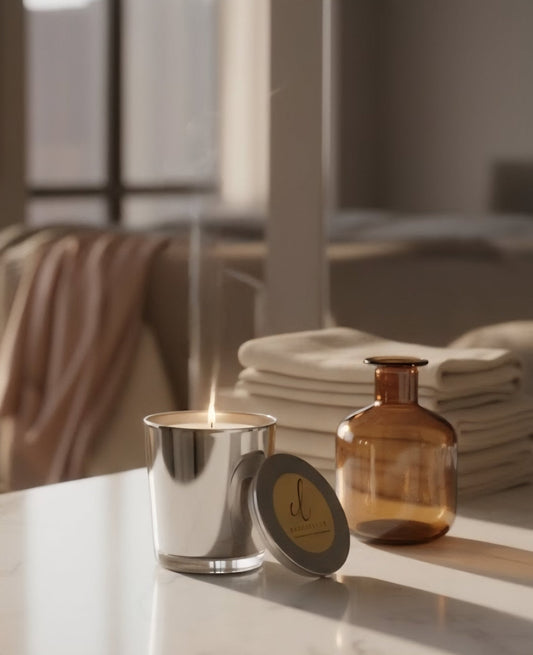 Golden Santal: Discover Sensory Bliss with CandleLux Luxury Soy and Non-Toxic Aromatherapy Candles - Boston CandleLux