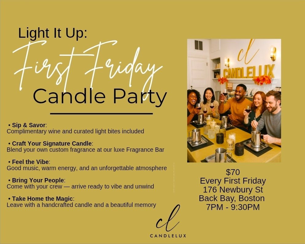 Elevate Your Evening with CandleLux's Clean-Burning Soy Massage Candles and Aromatherapy Candle Gift Sets - Boston CandleLux