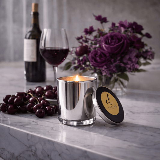 Transform Your Ambiance with CandleLux CHERRY BORDEAUX Luxury Soy and Aromatherapy Candles - Boston CandleLux