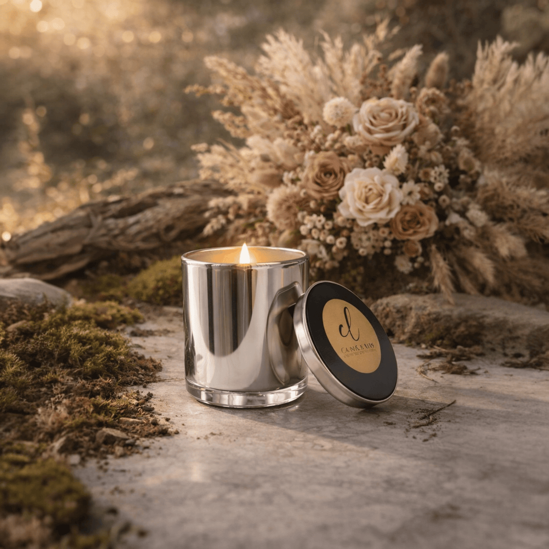 Discover Serenity and Luxury with CandleLux EARTHEN ROSE Aromatherapy Candles - Boston CandleLux