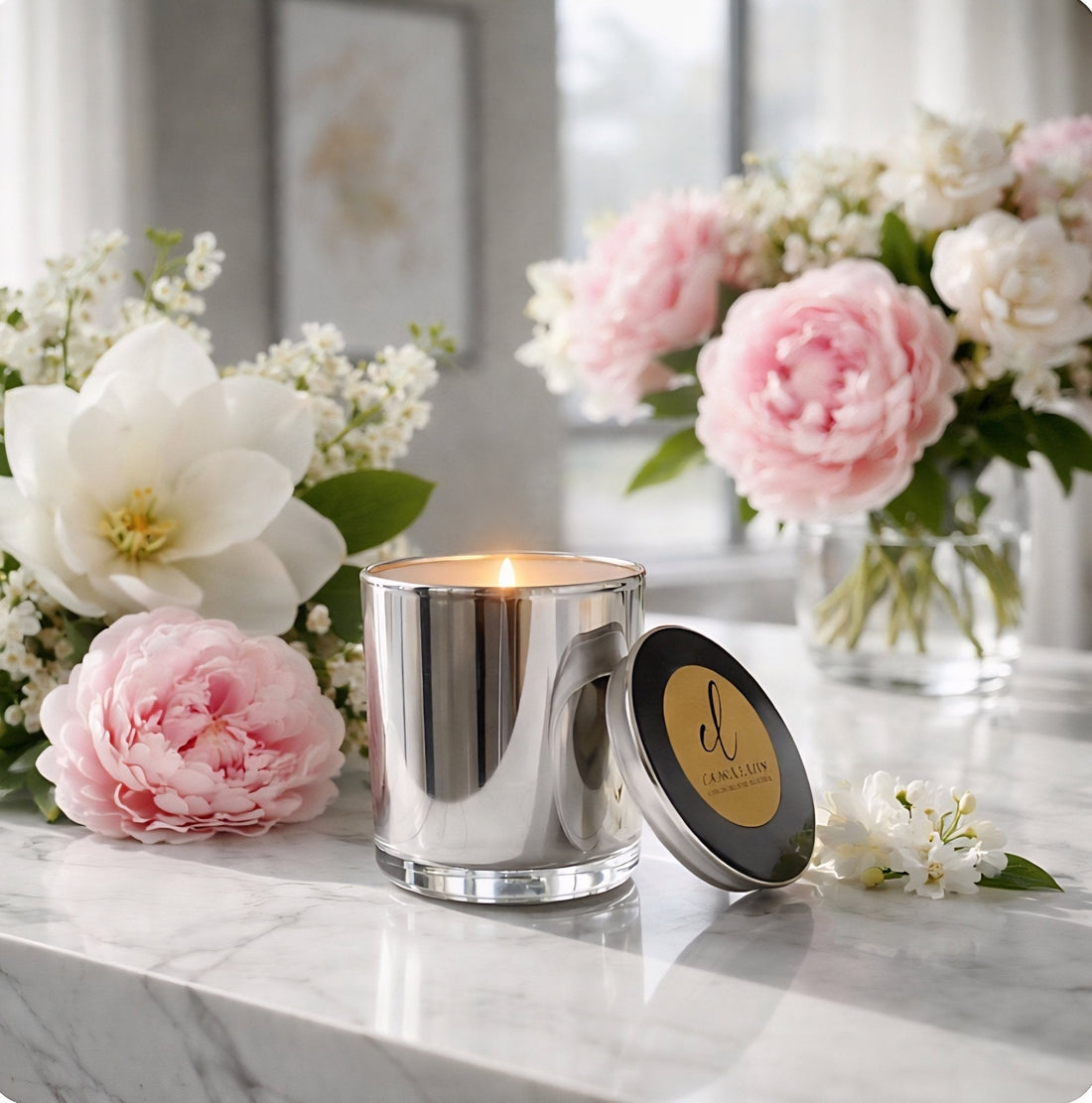 Indulge Your Senses with CandleLux MAGNOLIA + PEONY Essential Oil and Clean-Burning Soy Gift Sets - Boston CandleLux