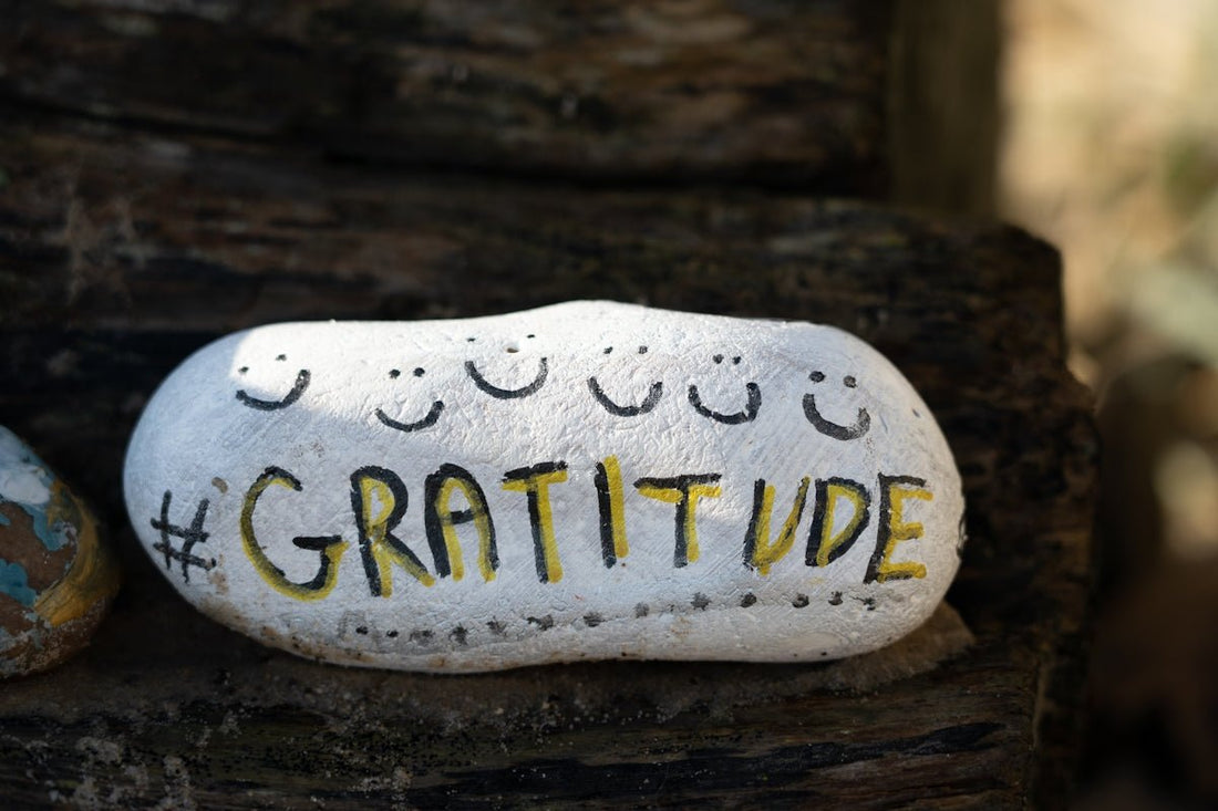Gold Foiled Gratitude Daily Reflection Journal An Inspirational Journey to Thankfulness - Boston CandleLux