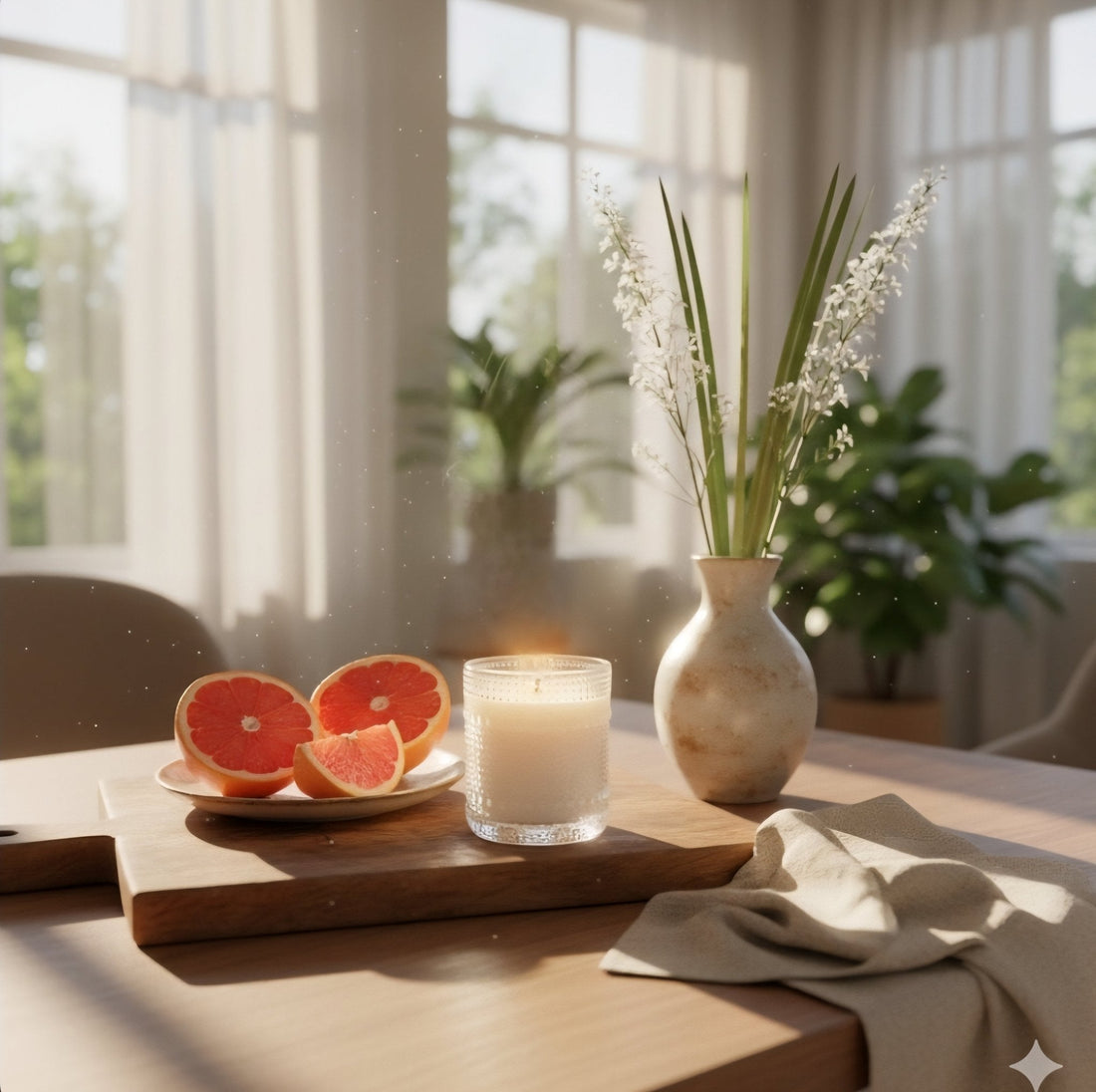 Experience Uplifting Aromatherapy with REVITALIZE Lemongrass Grapefruit Essential Oil Candles from CandleLux - Boston CandleLux