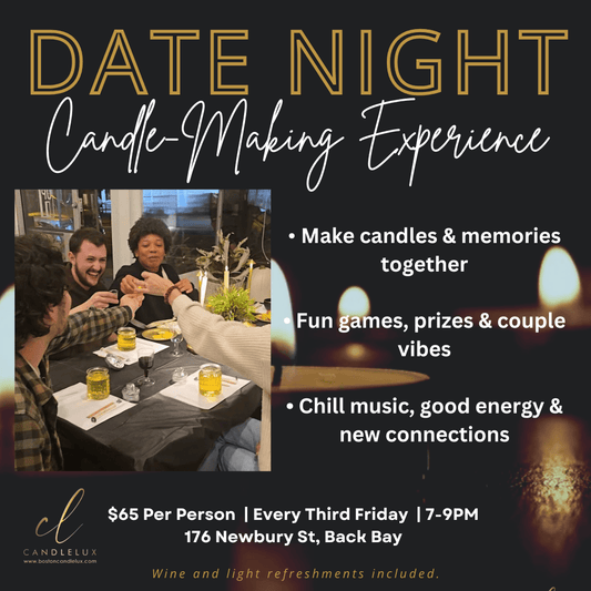 DATE NIGHT: A Romantic Candle - Making Experience for Couples - Boston CandleLux
