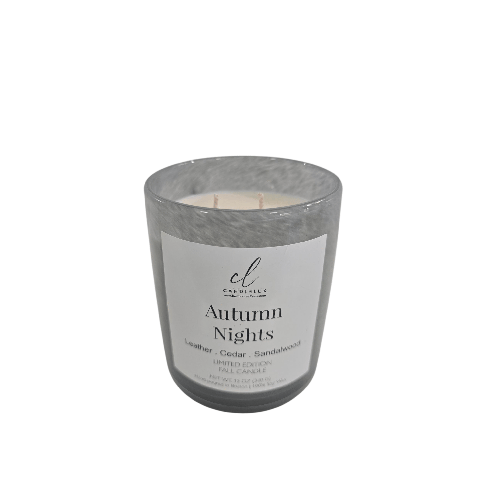 Autumn Night Clean Scents Soy Candle 12oz - Boston CandleLux