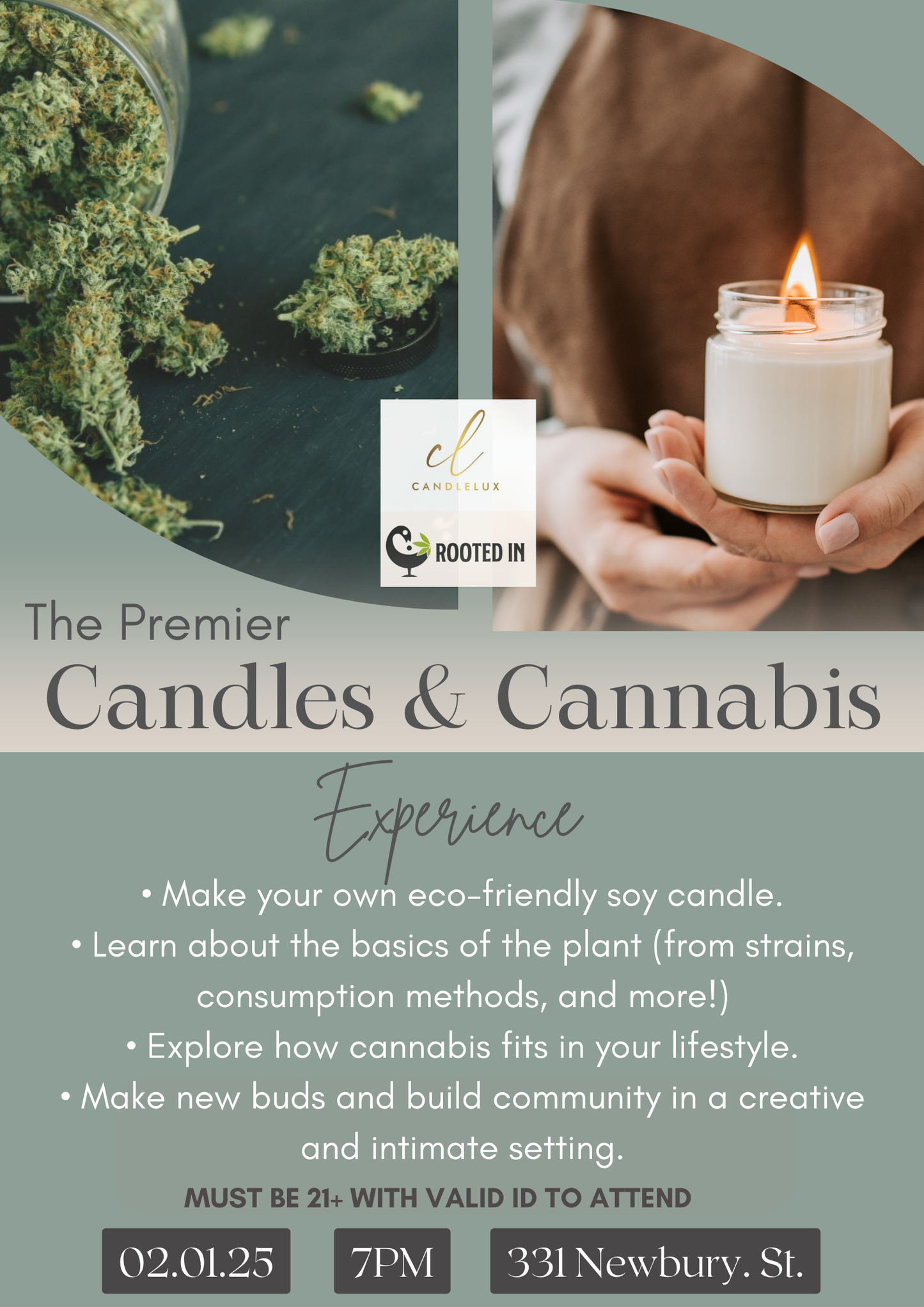 The Premier CANDLE & CANNABIS Experience Sat, Feb 1, 2025 | 7PM