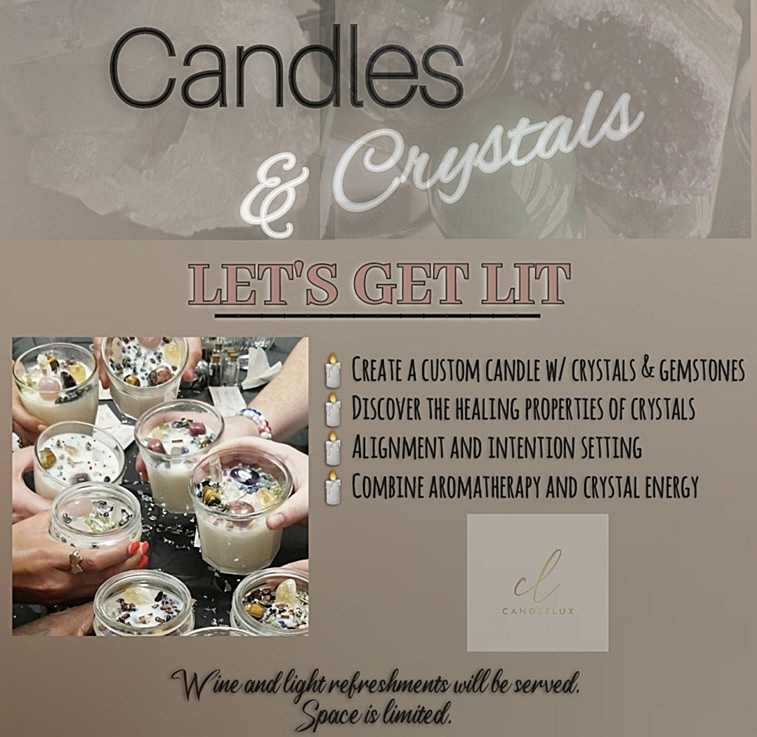 CANDLES & CRYSTALS Candle-Making Experience Sun, Nov 24, 2024 4:00 PM