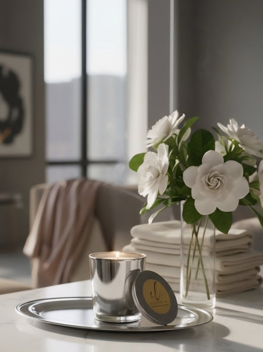 GARDENIA + TUBEROSE – Clean Scents Luxury Soy Candle (8oz) - Boston CandleLux