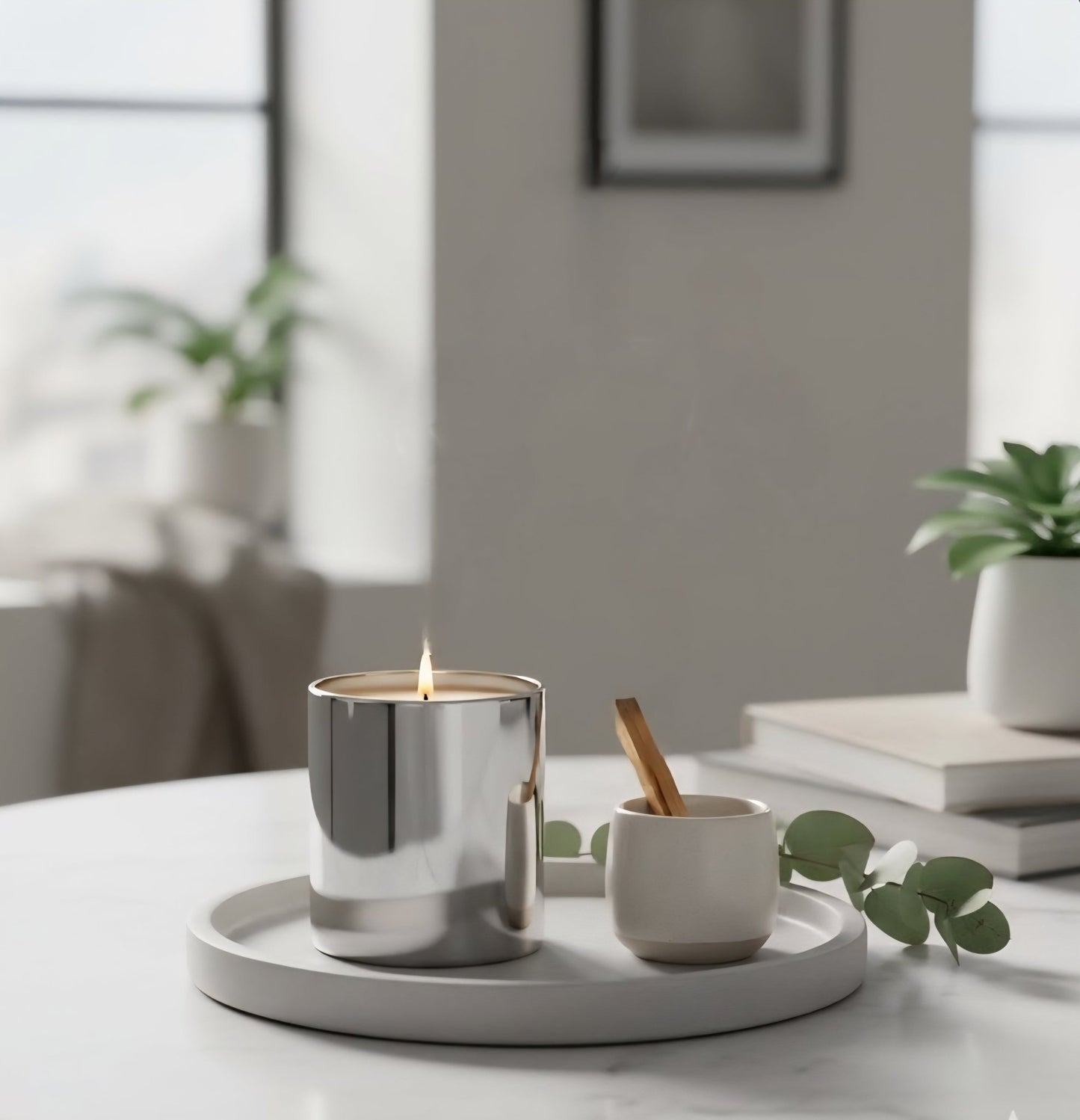 PALO SANTO + SANDALWOOD – Clean Scents Luxury Soy Candle (8oz) - Boston CandleLux