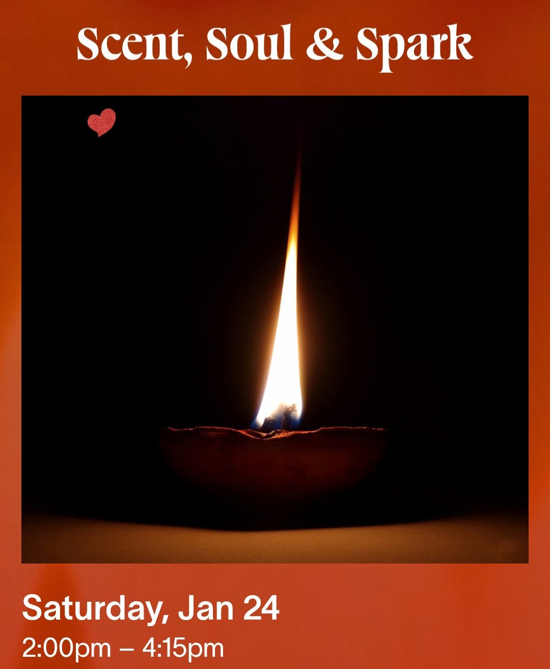 SCENT, SOUL, & SPARK: A Mindful Connection and Creative Candle - Making Experience Sat, Jan 24, 2026 02:00 PM - Boston CandleLux