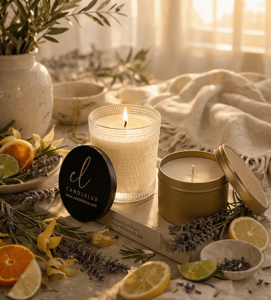 SERENITY Aromatherapy Candle | Focus & Clarity - Boston CandleLux