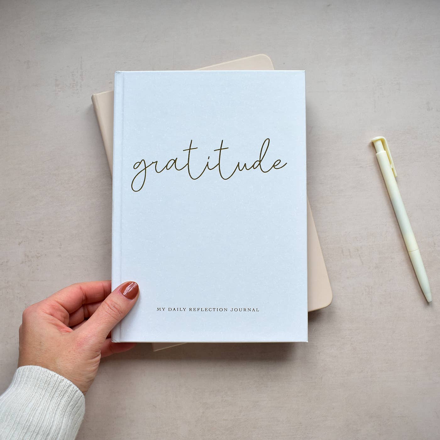 Gold Foiled Gratitude Daily Reflection Journal - Boston CandleLux