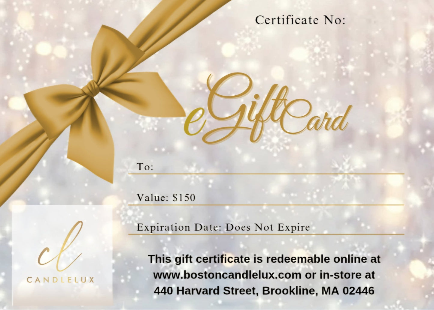 eGift Card - Boston CandleLux