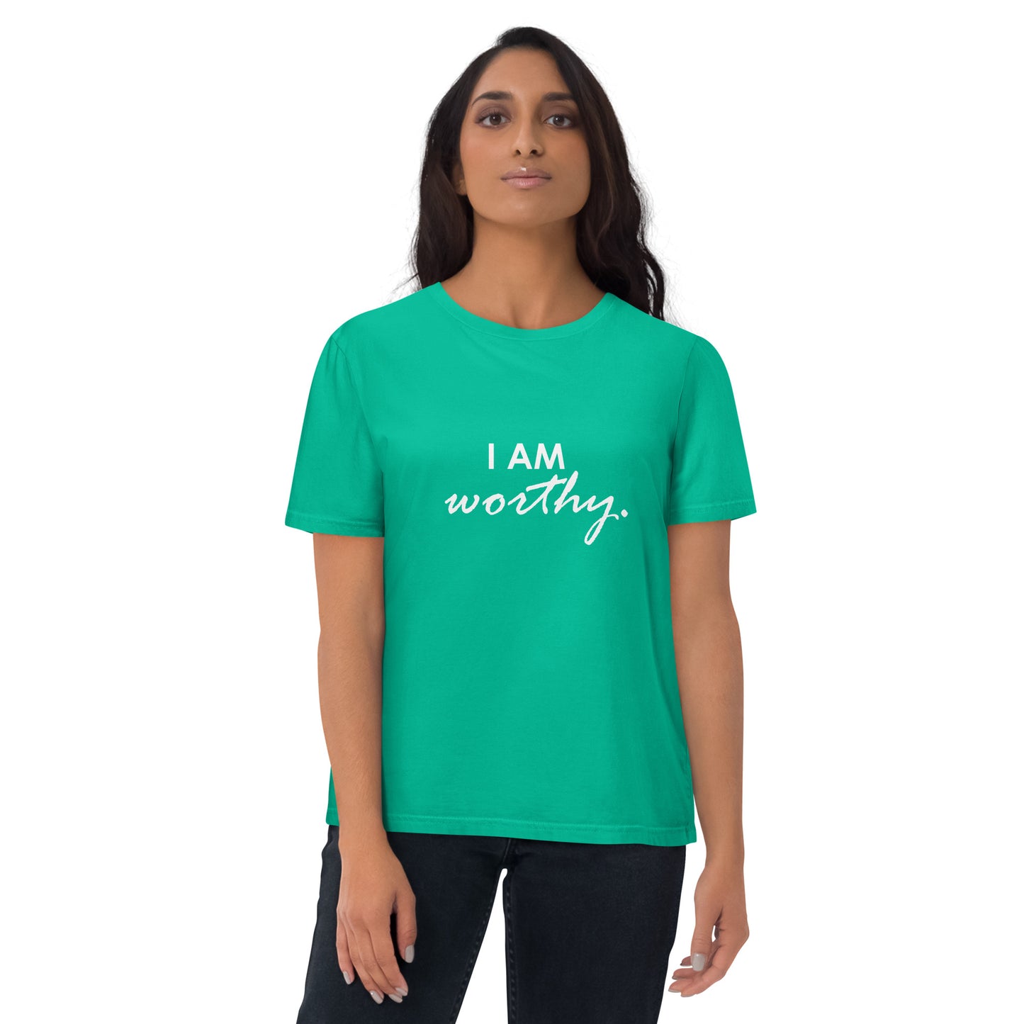 I AM WORTHY - Unisex organic cotton t-shirt
