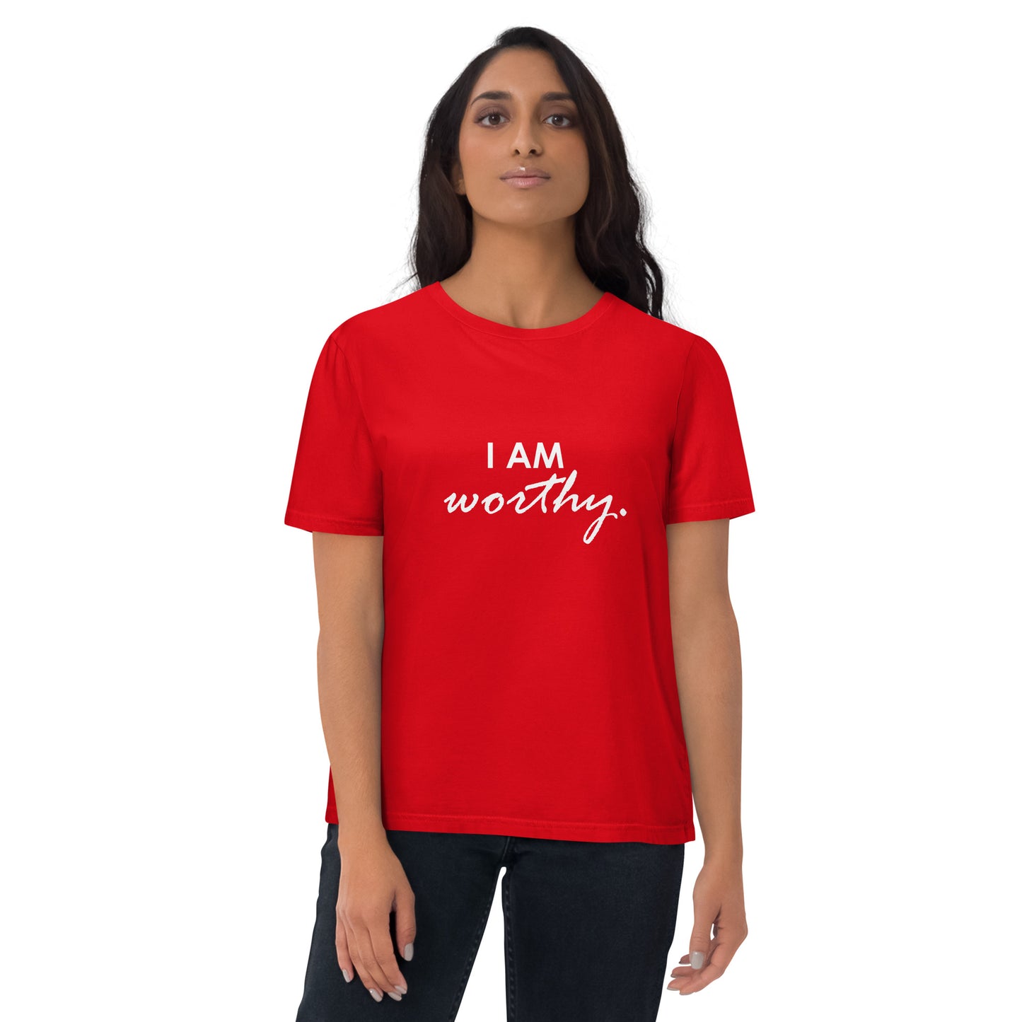 I AM WORTHY - Unisex organic cotton t-shirt