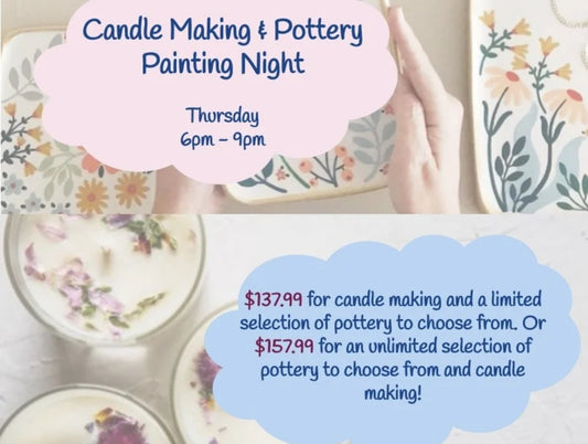 Candle Making & Pottery Painting Workshop